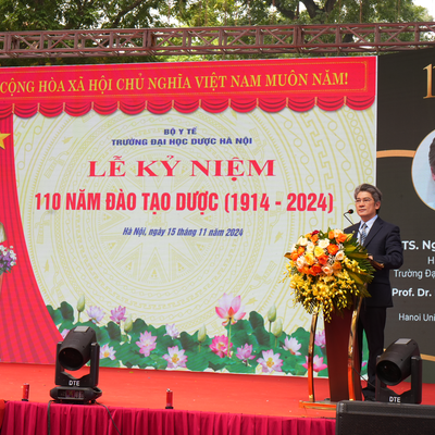 Thư cảm ơn Lễ Kỷ niệm 110 năm đào tạo Dược, Trường Đại học Dược Hà Nội
